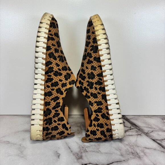 Ilse Jacobsen Tulip 139 Cheetah Print Perforated Slip On Shoes Womens Sz 42 READ - Picture 5 of 8